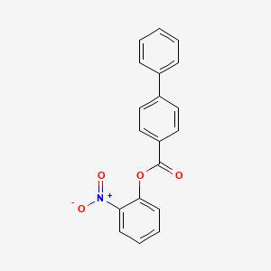 molecular formula C19H13NO4 B5886787 2-nitrophenyl 4-biphenylcarboxylate 
