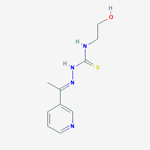 molecular formula C10H14N4OS B5886790 1-(3-pyridinyl)-1-ethanone N-(2-hydroxyethyl)thiosemicarbazone 