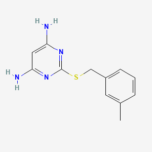 molecular formula C12H14N4S B5886799 2-[(3-methylbenzyl)thio]-4,6-pyrimidinediamine 