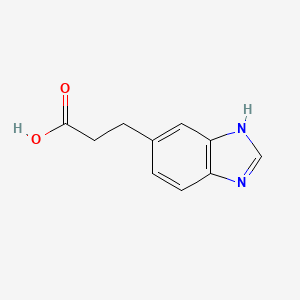 molecular formula C10H10N2O2 B588680 3-(1H-Benzimidazol-6-yl)propanoic acid CAS No. 155049-54-0