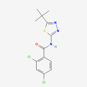 N-(5-tert-butyl-1,3,4-thiadiazol-2-yl)-2,4-dichlorobenzamide