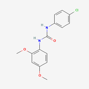 molecular formula C15H15ClN2O3 B5886850 N-(4-chlorophenyl)-N'-(2,4-dimethoxyphenyl)urea 