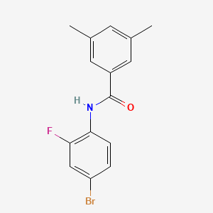 molecular formula C15H13BrFNO B5886856 N-(4-bromo-2-fluorophenyl)-3,5-dimethylbenzamide 