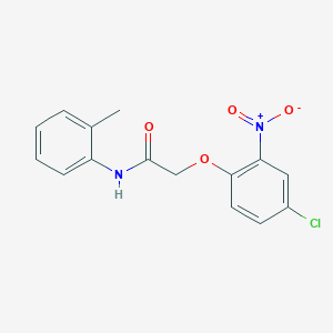 molecular formula C15H13ClN2O4 B5886859 2-(4-chloro-2-nitrophenoxy)-N-(2-methylphenyl)acetamide 