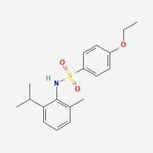 molecular formula C18H23NO3S B5886877 4-ethoxy-N-(2-isopropyl-6-methylphenyl)benzenesulfonamide 