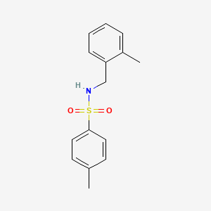 molecular formula C15H17NO2S B5886883 4-甲基-N-(2-甲基苄基)苯磺酰胺 
