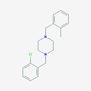 molecular formula C19H23ClN2 B5886899 1-(2-chlorobenzyl)-4-(2-methylbenzyl)piperazine 