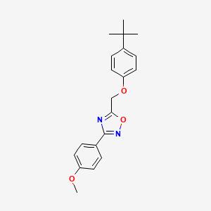 molecular formula C20H22N2O3 B5886921 5-[(4-tert-butylphenoxy)methyl]-3-(4-methoxyphenyl)-1,2,4-oxadiazole 