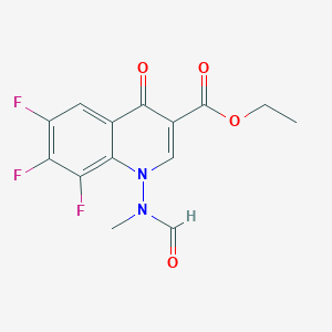 molecular formula C14H11F3N2O4 B5886969 6,7,8-Trifluoro-4-oxo-1-(1-oxopropan-2-yl)-1,4-dihydroquinoline-3-carboxylic Acid Ethyl Ester 