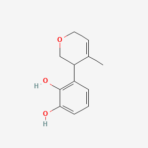 molecular formula C12H14O3 B588698 3-(4-methyl-3,6-dihydro-2H-pyran-3-yl)benzene-1,2-diol CAS No. 153694-77-0