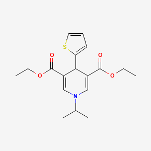 molecular formula C18H23NO4S B5886985 diethyl 1-isopropyl-4-(2-thienyl)-1,4-dihydro-3,5-pyridinedicarboxylate 