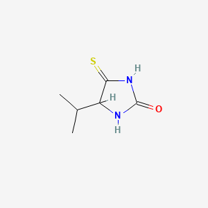 molecular formula C6H10N2OS B588700 4-Isopropyl-5-thioxoimidazolidin-2-one CAS No. 149697-14-3