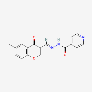 molecular formula C17H13N3O3 B5887001 N'-[(6-methyl-4-oxo-4H-chromen-3-yl)methylene]isonicotinohydrazide 