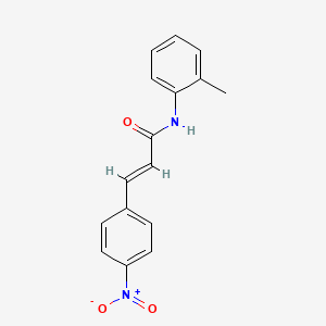 molecular formula C16H14N2O3 B5887011 N-(2-methylphenyl)-3-(4-nitrophenyl)acrylamide 