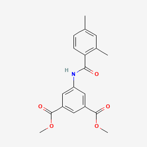 molecular formula C19H19NO5 B5887041 dimethyl 5-[(2,4-dimethylbenzoyl)amino]isophthalate 