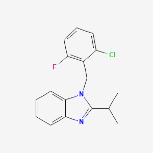 molecular formula C17H16ClFN2 B5887058 1-(2-chloro-6-fluorobenzyl)-2-isopropyl-1H-benzimidazole 