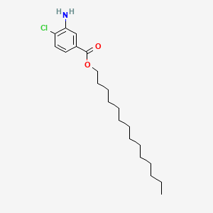 molecular formula C21H34ClNO2 B588708 十四烷基 3-氨基-4-氯苯甲酸酯 CAS No. 146408-63-1