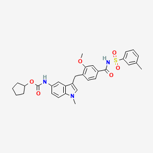 molecular formula C31H33N3O6S B588709 Zafirlukast m-Tolyl Isomer CAS No. 1159195-69-3
