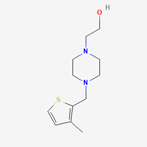 molecular formula C12H20N2OS B5887111 2-{4-[(3-methyl-2-thienyl)methyl]-1-piperazinyl}ethanol 