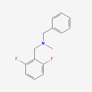 molecular formula C15H15F2N B5887148 N-benzyl-1-(2,6-difluorophenyl)-N-methylmethanamine 