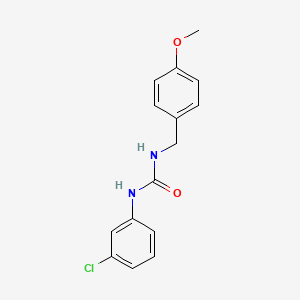 molecular formula C15H15ClN2O2 B5887161 N-(3-chlorophenyl)-N'-(4-methoxybenzyl)urea CAS No. 379701-45-8