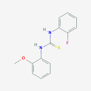 molecular formula C14H13FN2OS B5887166 N-(2-fluorophenyl)-N'-(2-methoxyphenyl)thiourea 