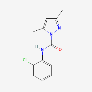 molecular formula C12H12ClN3O B5887173 N-(2-chlorophenyl)-3,5-dimethyl-1H-pyrazole-1-carboxamide 