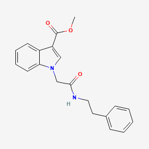 molecular formula C20H20N2O3 B5887176 methyl 1-{2-oxo-2-[(2-phenylethyl)amino]ethyl}-1H-indole-3-carboxylate 