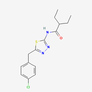 N-[5-(4-chlorobenzyl)-1,3,4-thiadiazol-2-yl]-2-ethylbutanamide