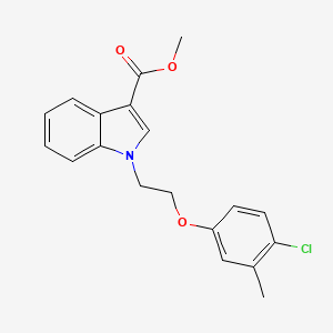 molecular formula C19H18ClNO3 B5887190 methyl 1-[2-(4-chloro-3-methylphenoxy)ethyl]-1H-indole-3-carboxylate 