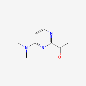 molecular formula C8H11N3O B588722 1-(4-(Dimethylamino)pyrimidin-2-yl)ethanone CAS No. 145948-07-8