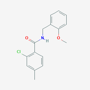 molecular formula C16H16ClNO2 B5887221 2-chloro-N-(2-methoxybenzyl)-4-methylbenzamide 