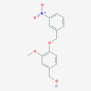 {3-methoxy-4-[(3-nitrobenzyl)oxy]phenyl}methanol