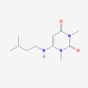 molecular formula C11H19N3O2 B5887238 1,3-dimethyl-6-[(3-methylbutyl)amino]-2,4(1H,3H)-pyrimidinedione CAS No. 5770-47-8