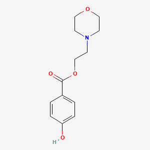 molecular formula C13H17NO4 B5887256 2-(4-morpholinyl)ethyl 4-hydroxybenzoate 