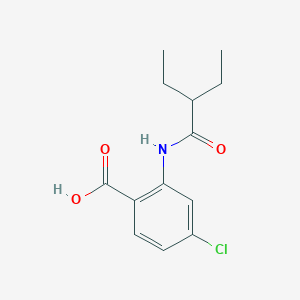 molecular formula C13H16ClNO3 B5887288 4-chloro-2-[(2-ethylbutanoyl)amino]benzoic acid 
