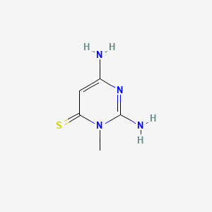 molecular formula C5H8N4S B588729 2,6-Diamino-3-methylpyrimidine-4(3H)-thione CAS No. 145864-33-1