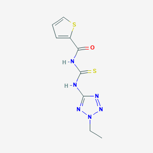 N-{[(2-ethyl-2H-tetrazol-5-yl)amino]carbonothioyl}-2-thiophenecarboxamide