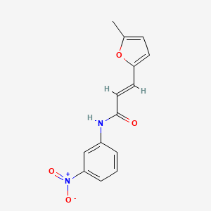 molecular formula C14H12N2O4 B5887301 3-(5-methyl-2-furyl)-N-(3-nitrophenyl)acrylamide 