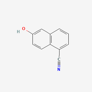 molecular formula C11H7NO B588735 6-Hydroxynaphthalin-1-carbonitril CAS No. 130200-57-6