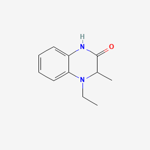molecular formula C11H14N2O B588738 4-Ethyl-3-methyl-3,4-dihydroquinoxalin-2(1H)-one CAS No. 146740-22-9