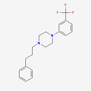 molecular formula C20H23F3N2 B5887396 1-(3-phenylpropyl)-4-[3-(trifluoromethyl)phenyl]piperazine 