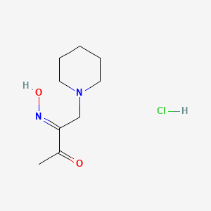 molecular formula C9H17ClN2O2 B5887403 1-(1-piperidinyl)-2,3-butanedione 2-oxime hydrochloride 