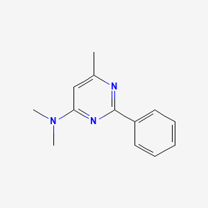 molecular formula C13H15N3 B5887443 N,N,6-trimethyl-2-phenyl-4-pyrimidinamine 