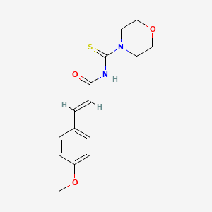 molecular formula C15H18N2O3S B5887451 3-(4-methoxyphenyl)-N-(4-morpholinylcarbonothioyl)acrylamide 