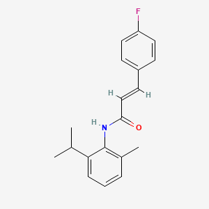 molecular formula C19H20FNO B5887466 3-(4-fluorophenyl)-N-(2-isopropyl-6-methylphenyl)acrylamide 