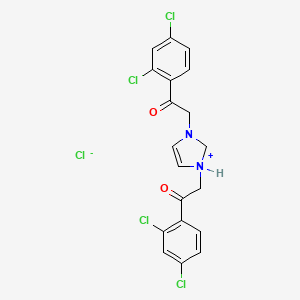 molecular formula C19H15Cl5N2O2 B588750 1,3-Bis[2-(2,4-dichlorophenyl)-2-oxoethyl]-2,3-dihydro-1H-imidazol-1-ium chloride CAS No. 134071-10-6