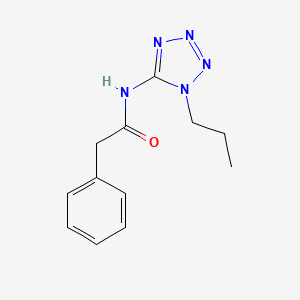 molecular formula C12H15N5O B5887584 2-phenyl-N-(1-propyl-1H-tetrazol-5-yl)acetamide 