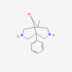 molecular formula C14H18N2O B5887603 1-methyl-5-phenyl-3,7-diazabicyclo[3.3.1]nonan-9-one 