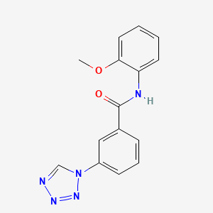 molecular formula C15H13N5O2 B5887618 N-(2-methoxyphenyl)-3-(1H-tetrazol-1-yl)benzamide 